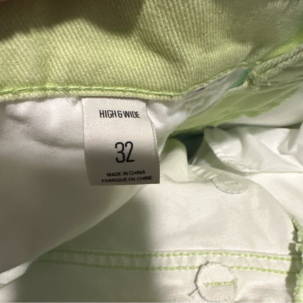 NWT Urban Outfitters BDG Hi-Rise&Wide Leg Ombré Jeans size 32 blue/green - Picture 7 of 9